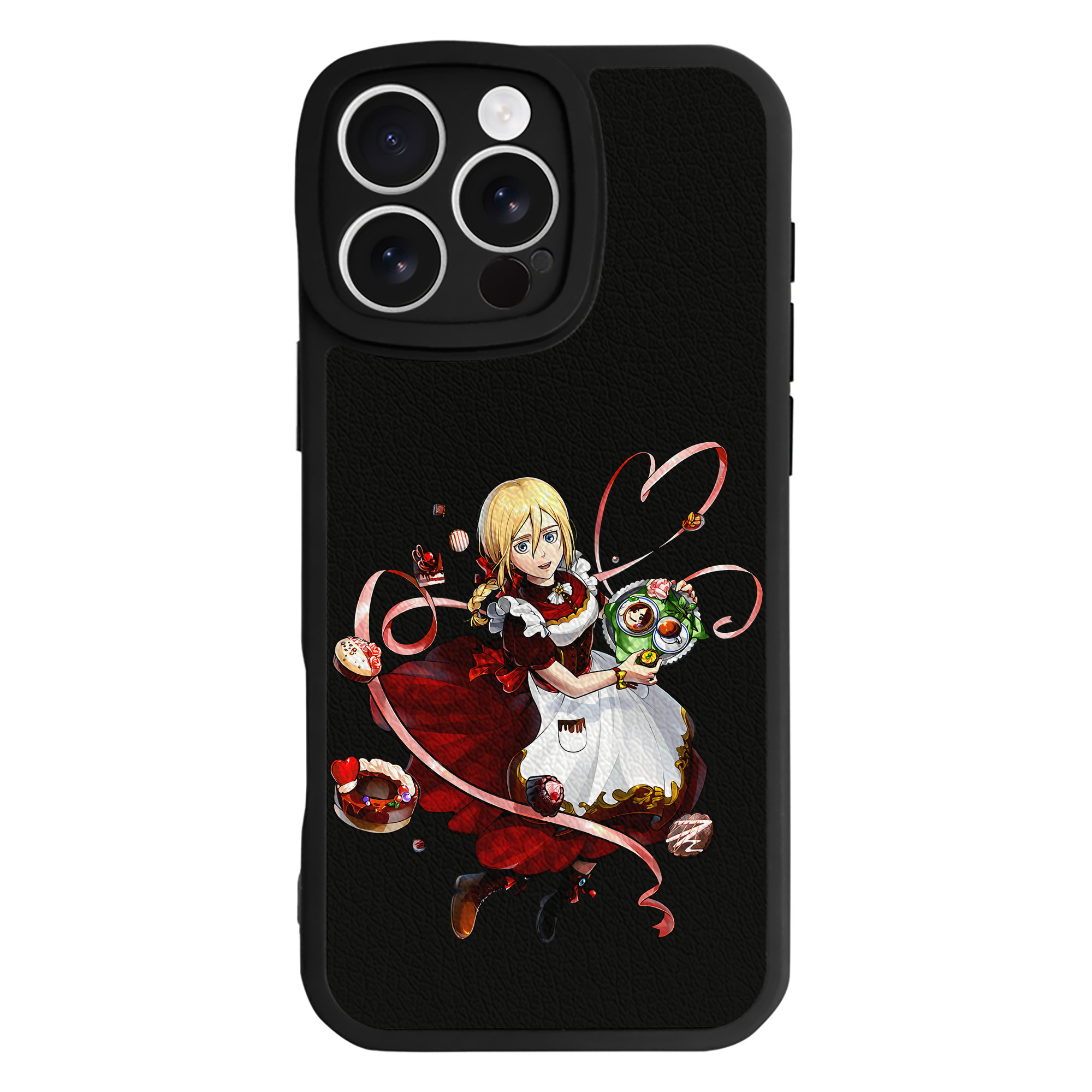 （画像用） 進撃の巨人 クリスタ·レンズ Attack on Titan Christa Lenz 【iPhone 16シリーズ対応】シリコンスマホケース（レザー調） 材質：シリコン
